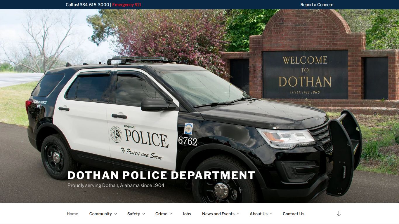 Dothan Police Department – Proudly serving Dothan, Alabama since 1904